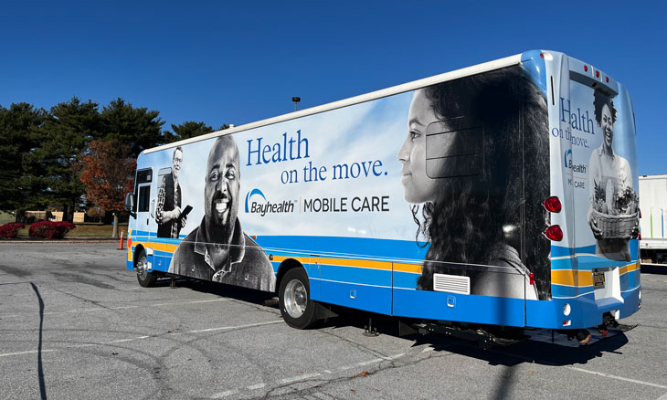 Bayhealth Mobile Unit on site at Blue Hen Corporate Center on Nov. 14.