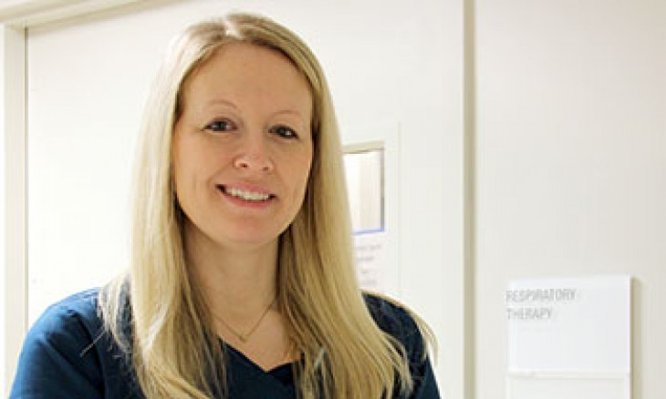 Nurse specializing in lung health