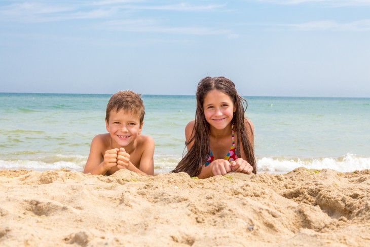 Kids on the beach
