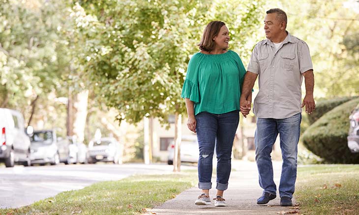 Heart failure patients walking
