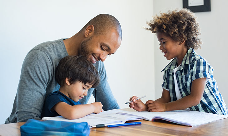 Parents help children adjust to new educational environment