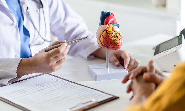 Bayhealth doctor explaining atrial fibrillation