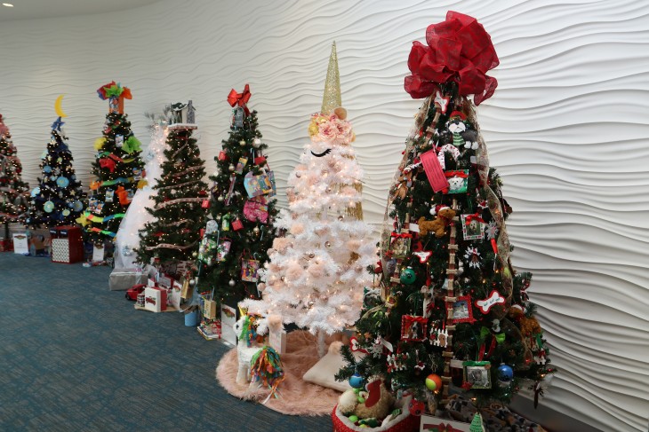 Trees decorated for Festival of Trees 2018