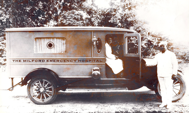 Antique Milford Ambulance