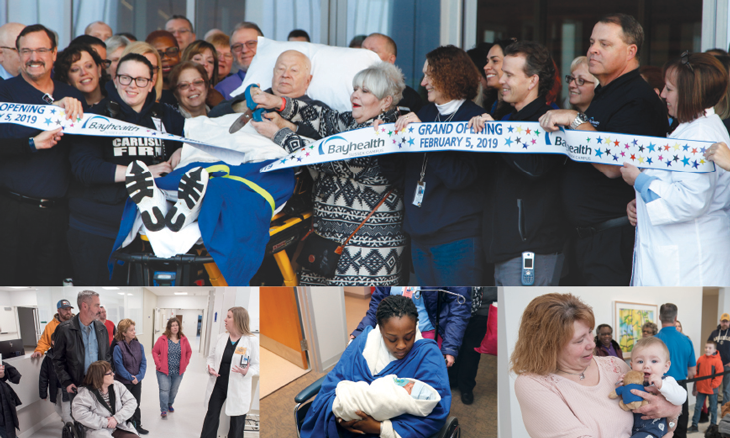 Collage of open house and move day at Sussex Campus