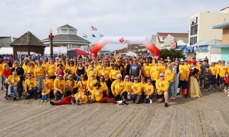 Bayhealth employees participate in the 2022 Heart Walk.