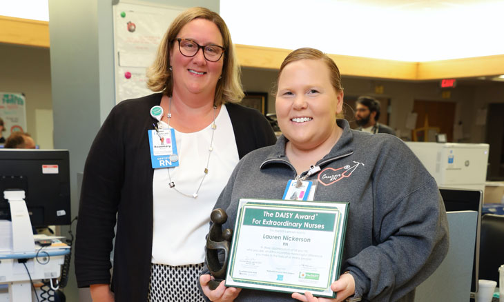 Nickerson Earns a DAISY Award for Staff Nurse