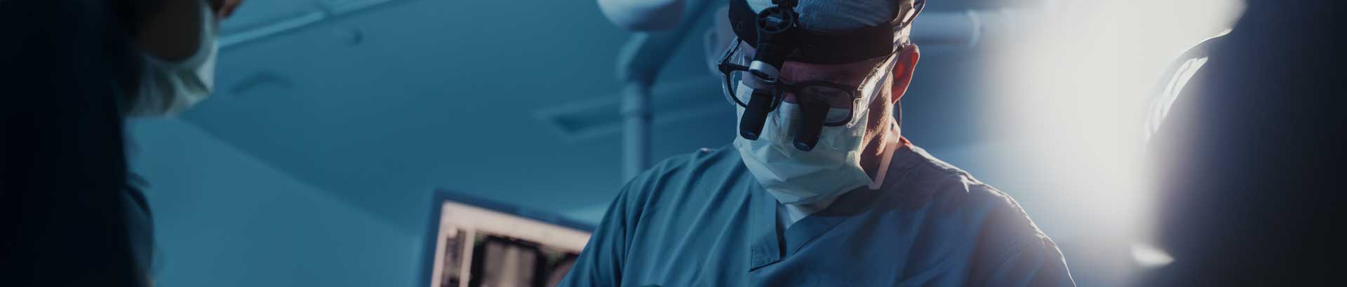 Surgeon in an operating room