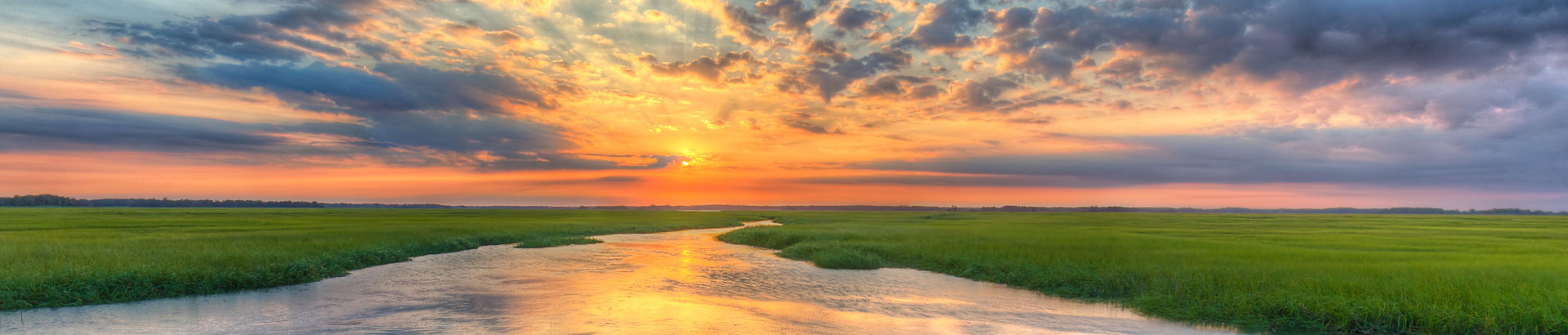 Delaware sunset over a marsh
