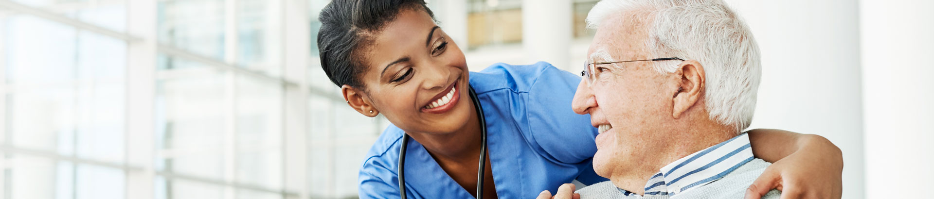 Bayhealth nurse smiling at patient