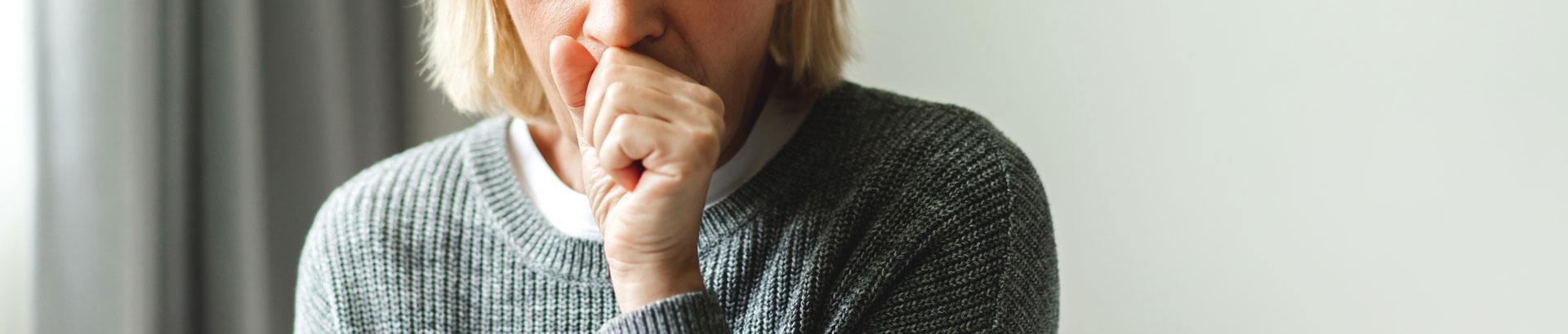 Women coughing