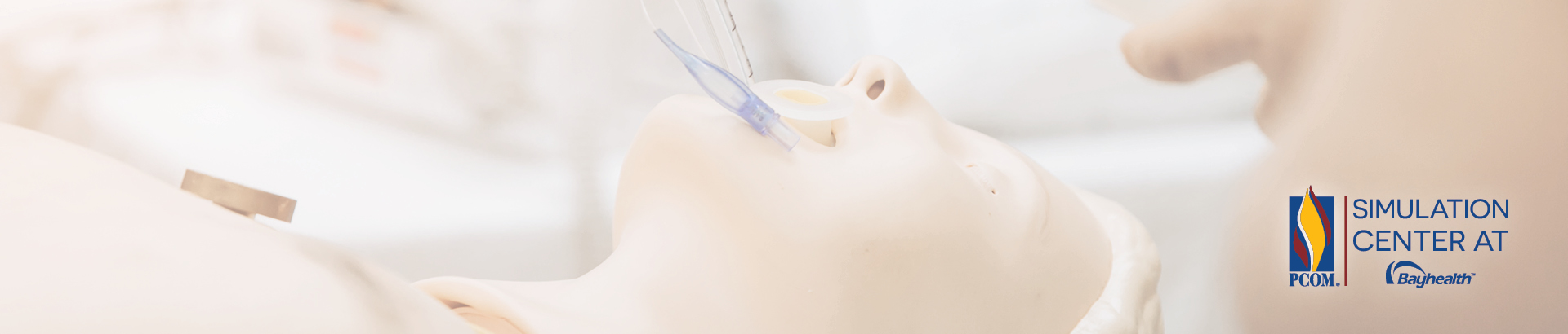 Mannequin intubated in simulation lab