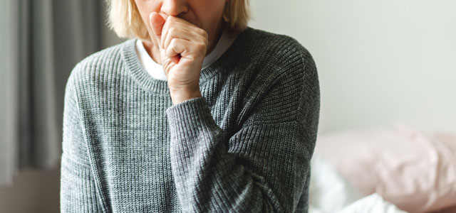 Women coughing