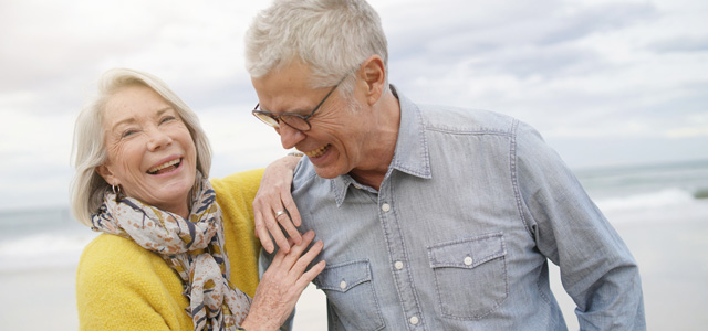 Bayhealth patients laughing on beach