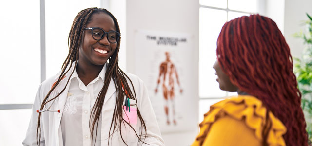 Bayhealth doctor meeting new patient