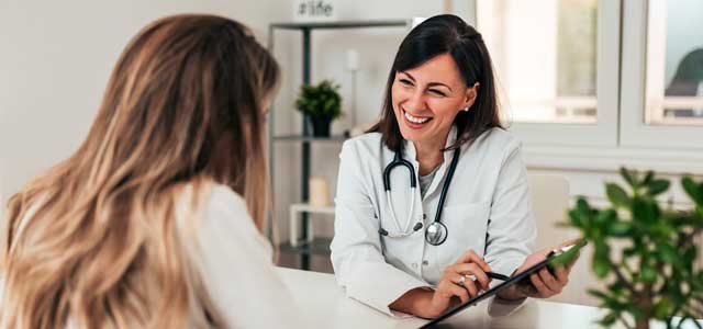 doctor smiling patient
