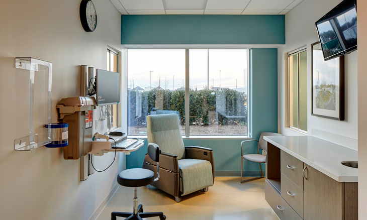 Room in the Cancer Center, Sussex Campus