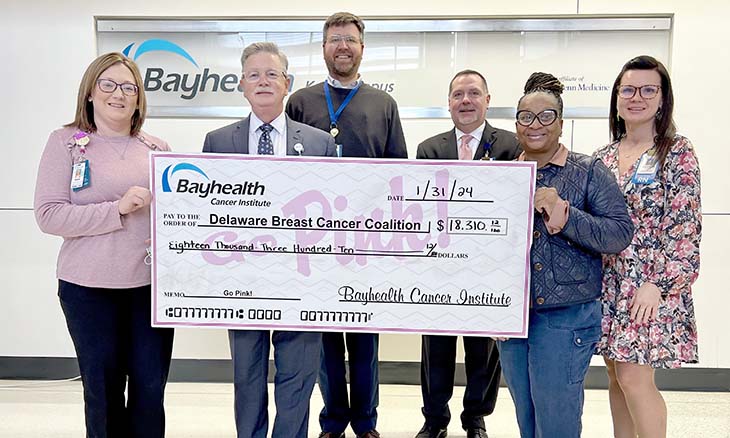 Go Pink check donation