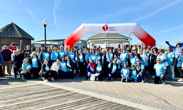 Bayhealth team members gather for a group photo at the 2024 Heart Walk.