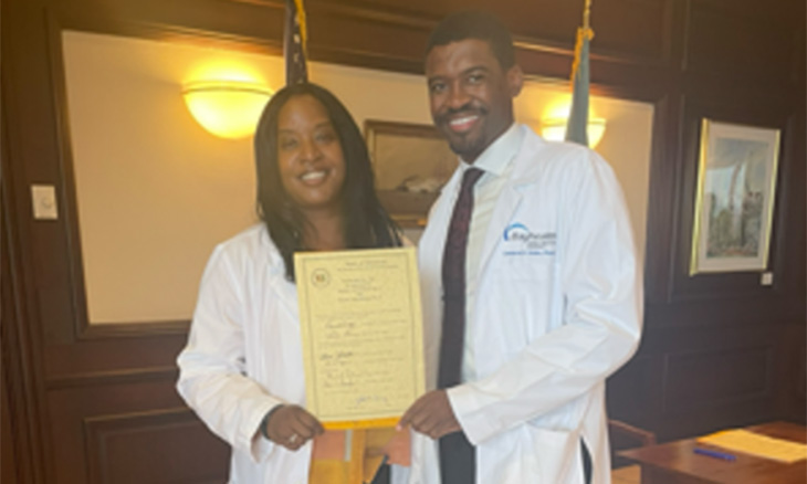 Dr. Celeste Williams and Dr. Cameron Golden