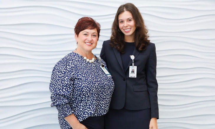 Dina Perry, MBA,  and Aryssa Prodafikas  Dina Perry, MBA,  and Aryssa Prodafikas