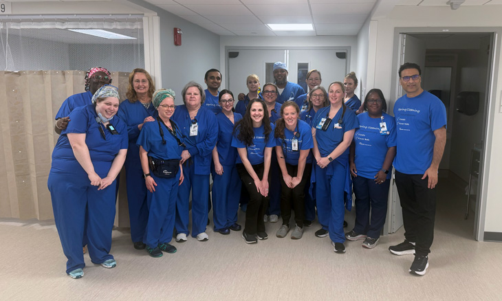 Bayhealth weekend colonoscopy screening team