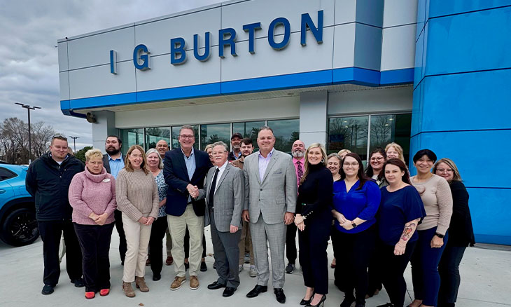 IG Burton presents gift for Bayhealth childcare center