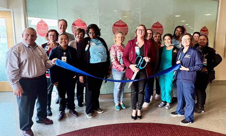 Oasis room ribbon cutting