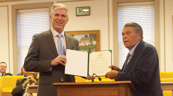 Bayhealth joins Dover May in Frontline Worker Appreciation Month proclamation.