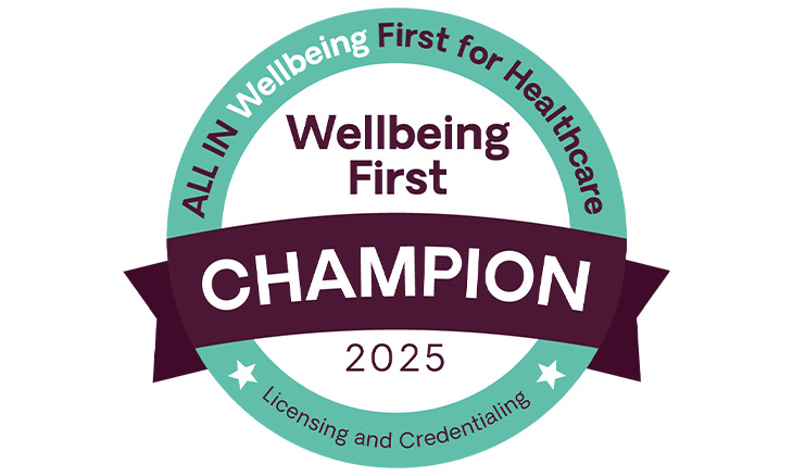 Wellbeing First Champion 2025 logo