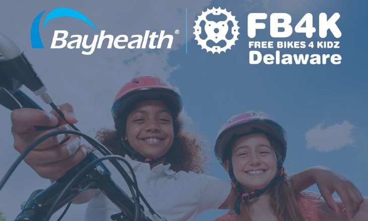 Free Bikes 4 Kidz Delaware and Bayhealth Team Up to Host Bike Drive with Multiple Drop-off Locations